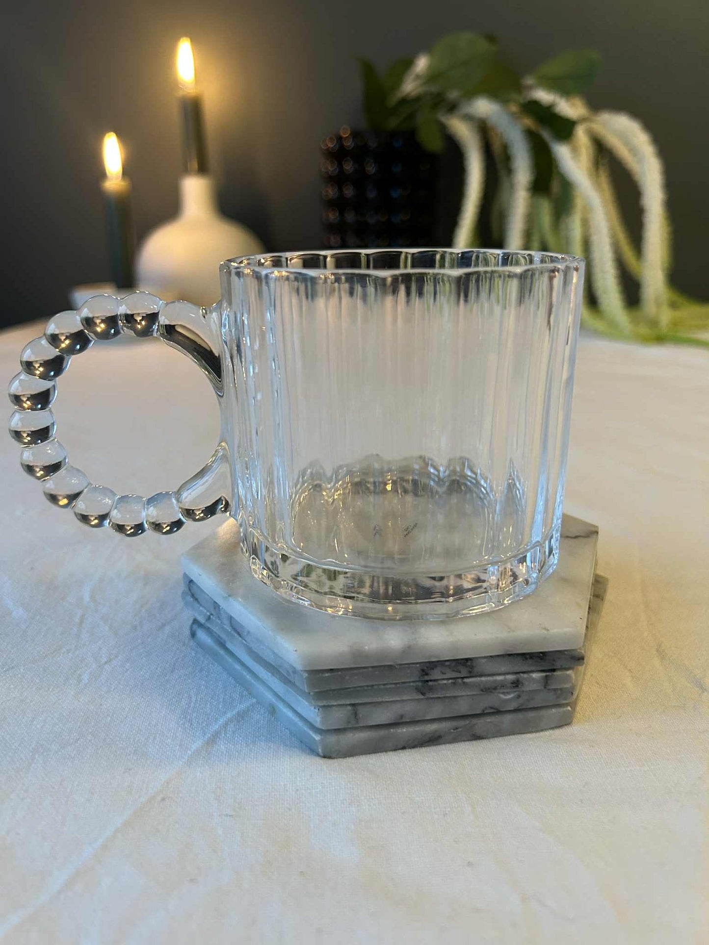Glasskopp med boble design