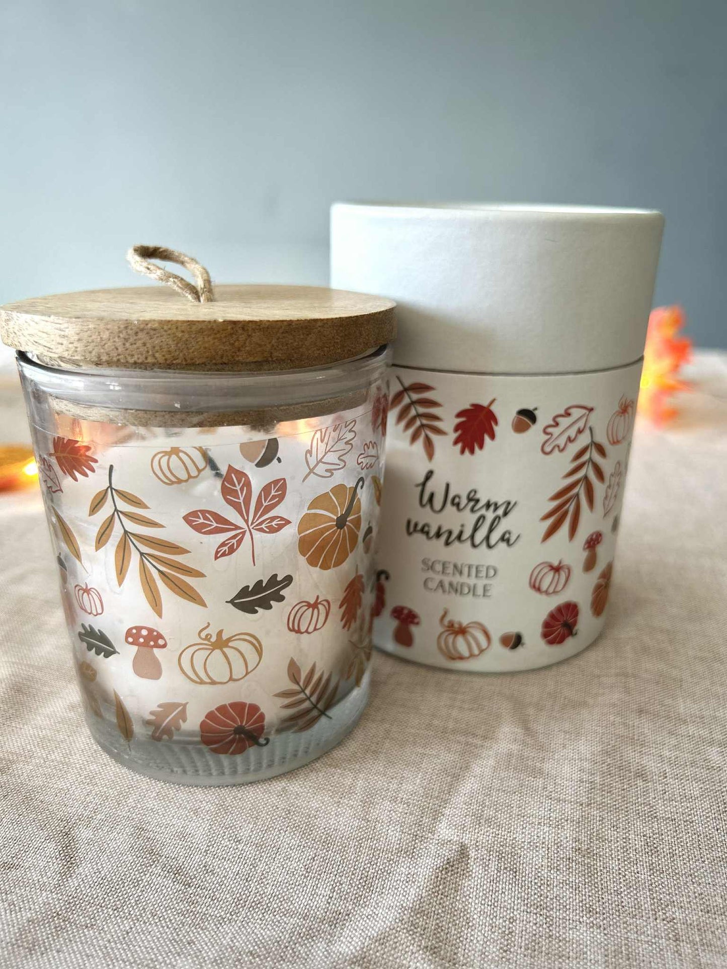 Høstlys med varm vaniljeduft