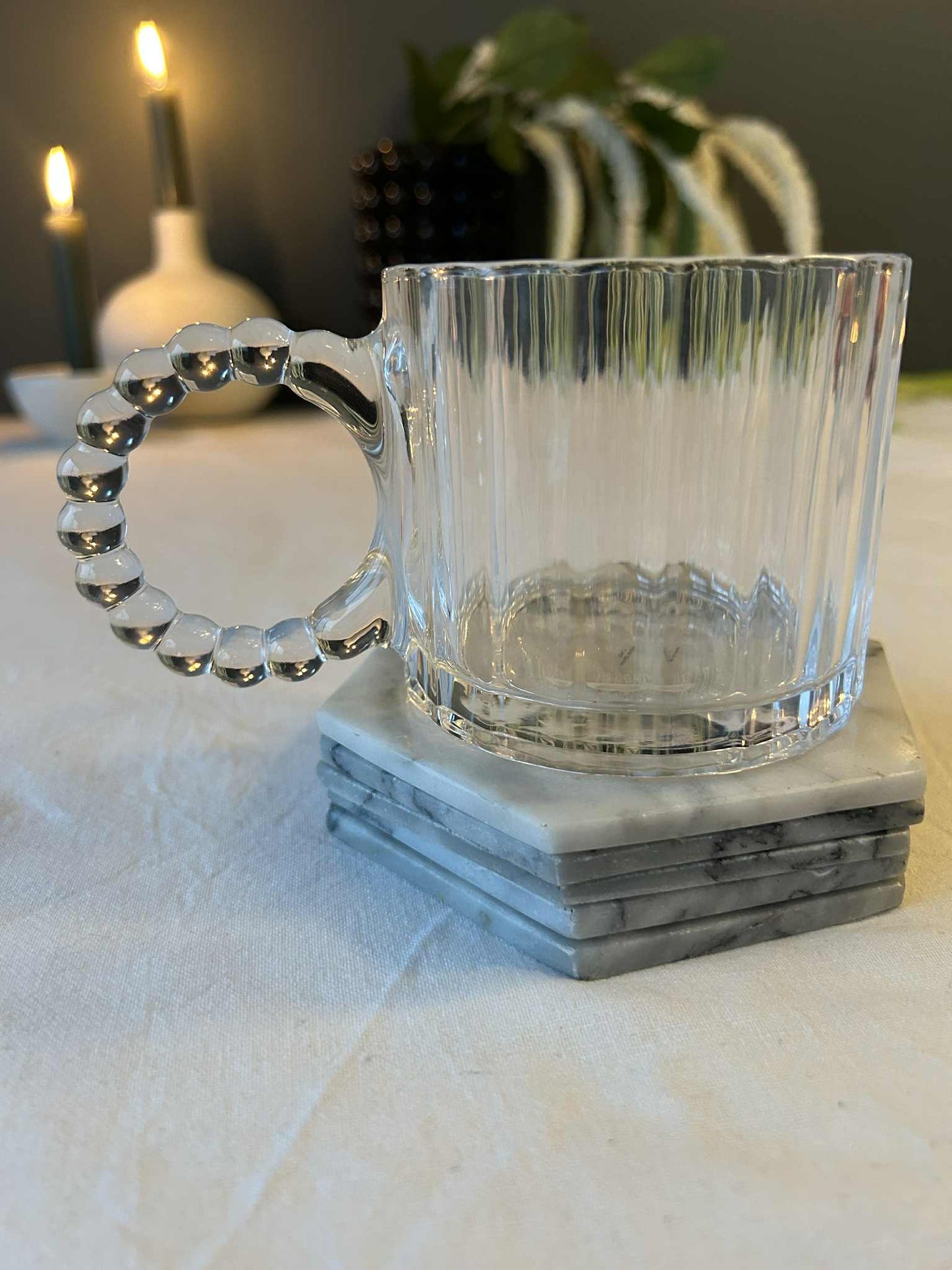 Glasskopp med boble design